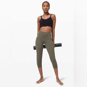Lululemon, Size 4, Army Green, Align Jogger Crop, 23”